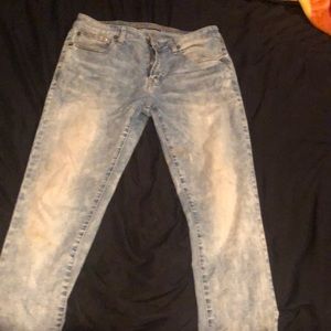 American Eagle acid washed skinny jeans
